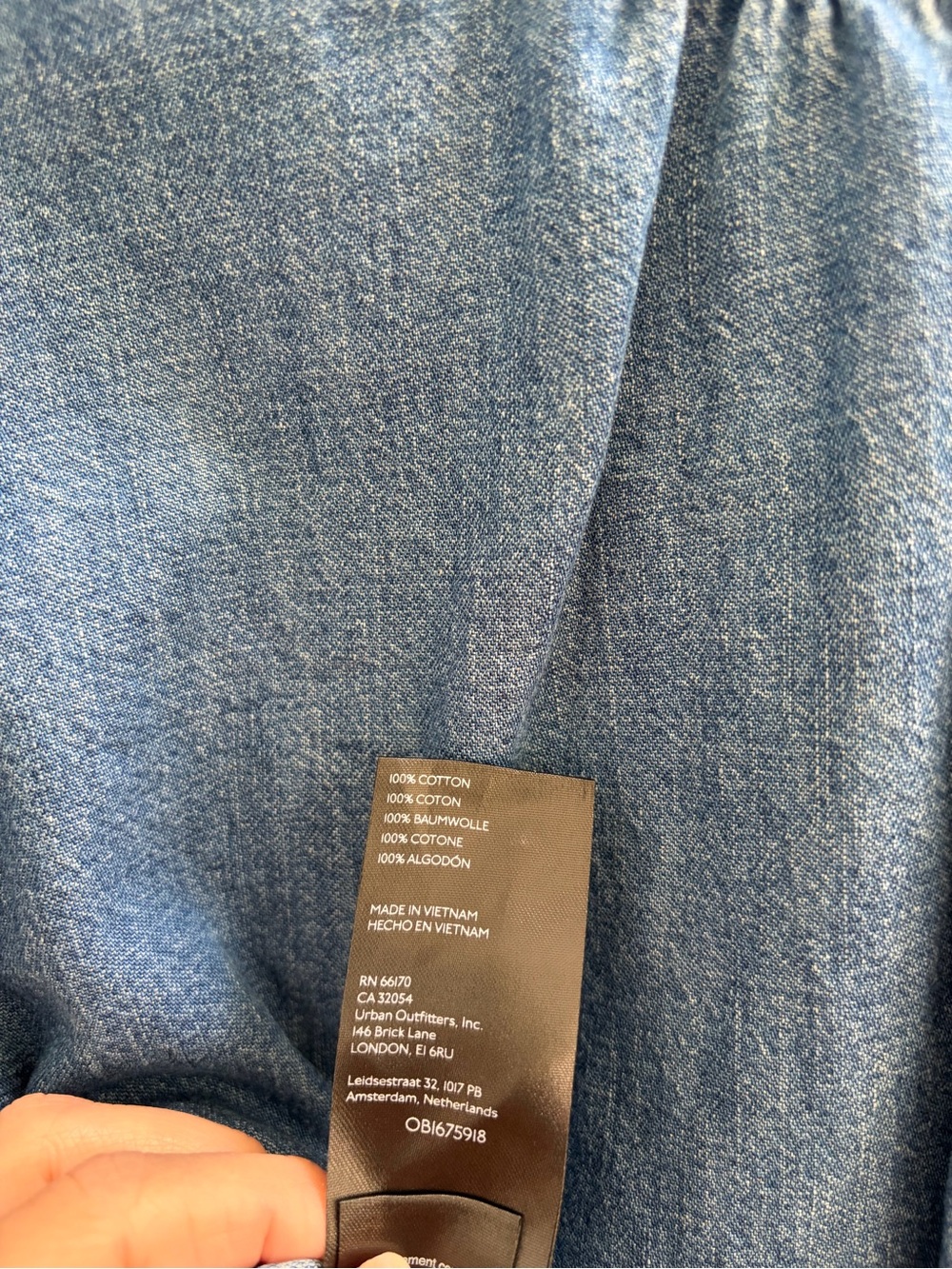 PILCRO DENIM TUNIC TOP - Picture 5 of 5
